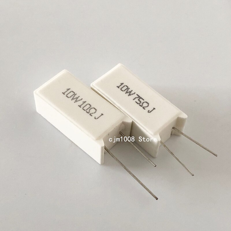 5PCS RX27-5 SQM Vertical Cement Resistor resistance 10W 12R 15R 16R 18R 20R 22R 25R 27R 30R 33R 39R 47R 50R 51R 56R