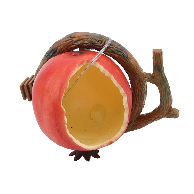 Funny Fruit Shape Bird Parrot Feeder Orange Pomegranate Food Water Feeding Bowl Container Feeders For Crates Cages Coop Pet