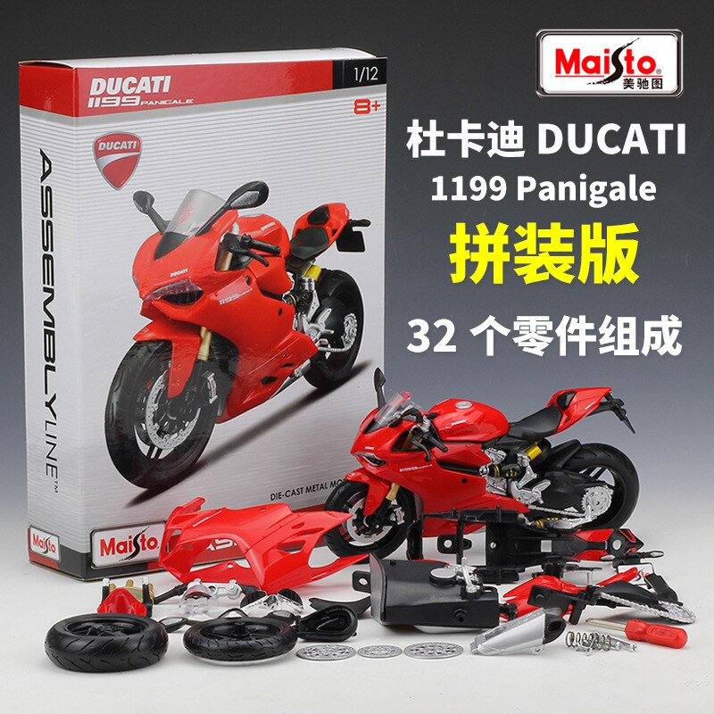 Maisto 1:12 Kawasaki Sei Occhio ZX 14R pin zhuang ban Modello di Moto Autostrada Locomotiva Modello Giocattolo Regalo: 39193 Ducati 1199