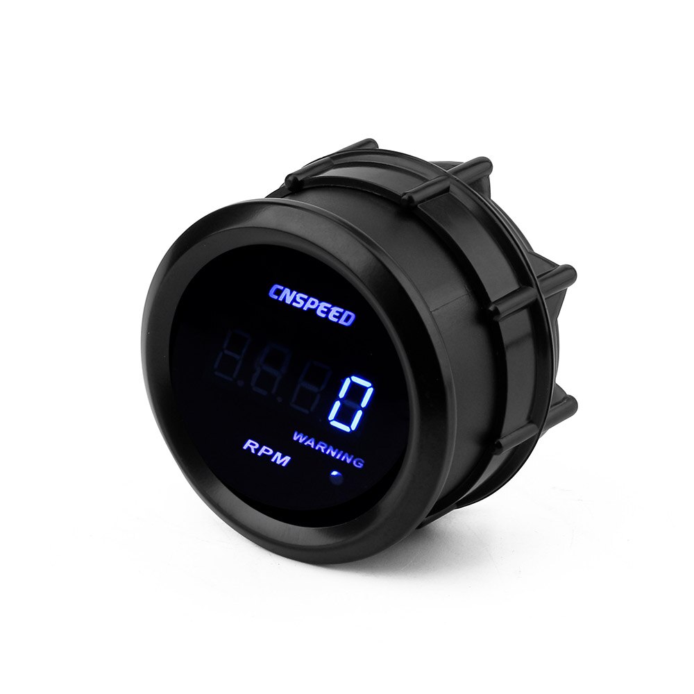 CNSPEED Digital 2"52mm Auto Tachometer Gauge 0-9000 RPM Blue Led Light tachometer Meter Car Gauge
