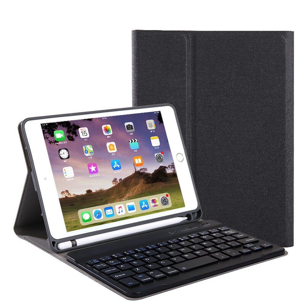 For Apple iPad 7th Gen 10.2" Detachable Bluetooth Keyboard Case Cover Stand/Removable Backlit Bluetooth Keyboard Cover