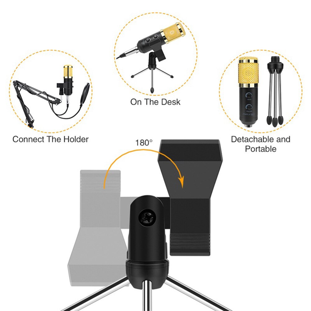 BM900 USB capacitif Microphone Vocal enregistrement filaire micro Kits pour ordinateur