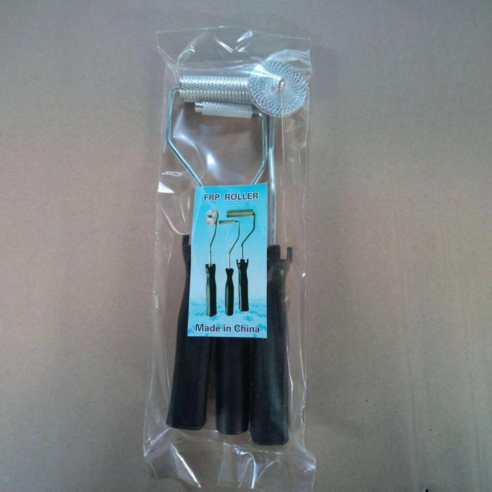 Delaman Bubble Paddle Tool 3Pcs bubble buster rollen haren/paddle/nobby/hoek roll voor glasvezel lamineren