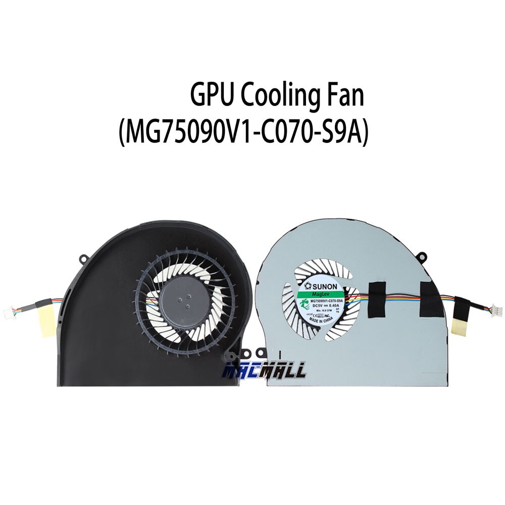 Nieuw Voor Dell Alienware 17 R4 R5 MG75090V1-C060-S9A MG75090V1-C070-S9A Vervanging Laptop Cpu Gpu Cooler Cooling Fan: GPU FAN