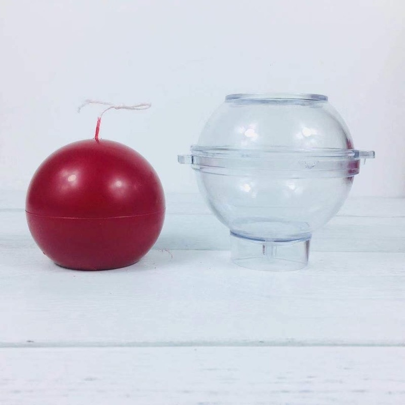 MILIVIXAY moules à bougies en plastique | 1 pièces, moules à bougies pour la fabrication de bougies, pilier/carré/cylindre/boule, artisanat Bougie