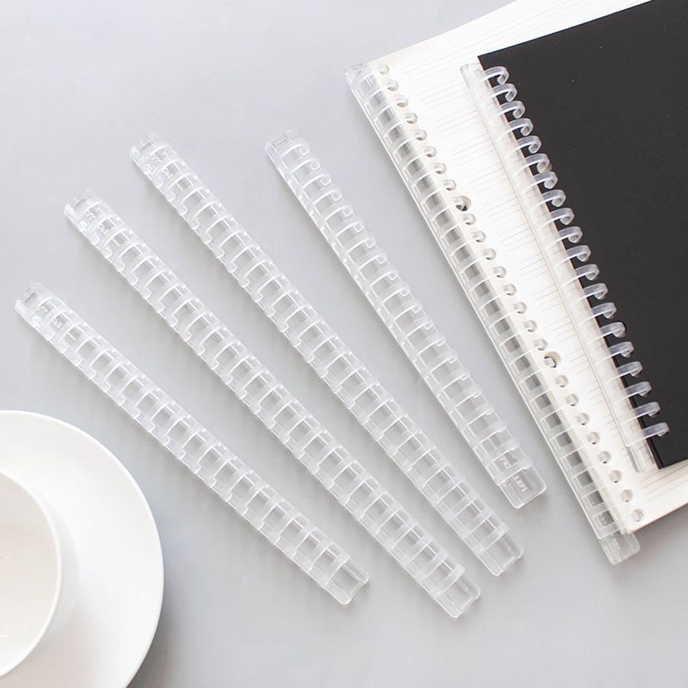 Circle Ring File Organizer Plastic Comb Bindings Notebook Binding Spines Loose Leaf Book Binder Rings Binder