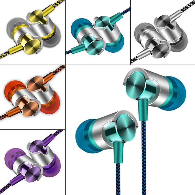 Sport Wired Oortelefoon 3.5Mm Headset Met Microfoon Bass Stereo Geluid In-Ear Oordopjes Handsfree Gaming Muziek Voor Xiaomi huawei Samsung