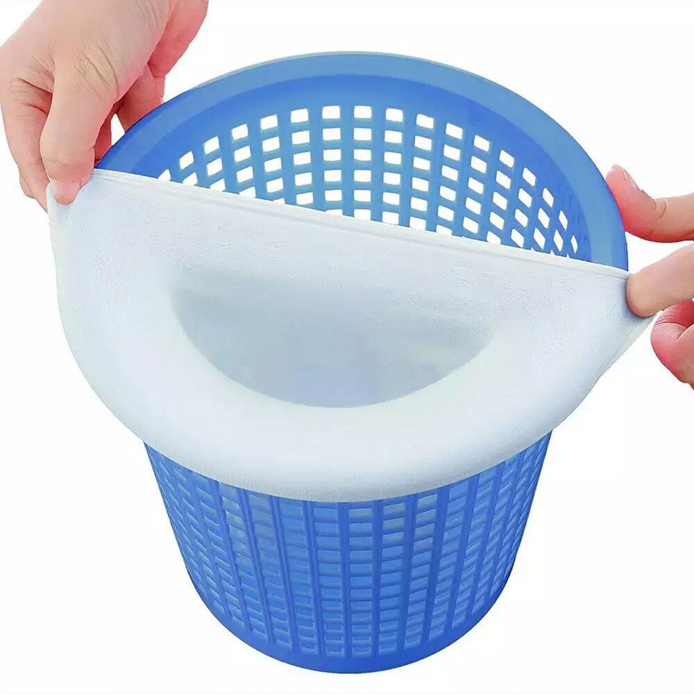 5/10 Pcs/Set Filter Opslag Zwembad Skimmer Sokken Nylon Zwembad Filter Sokken Voor Manden En Skimmers Wit Zwembad levert