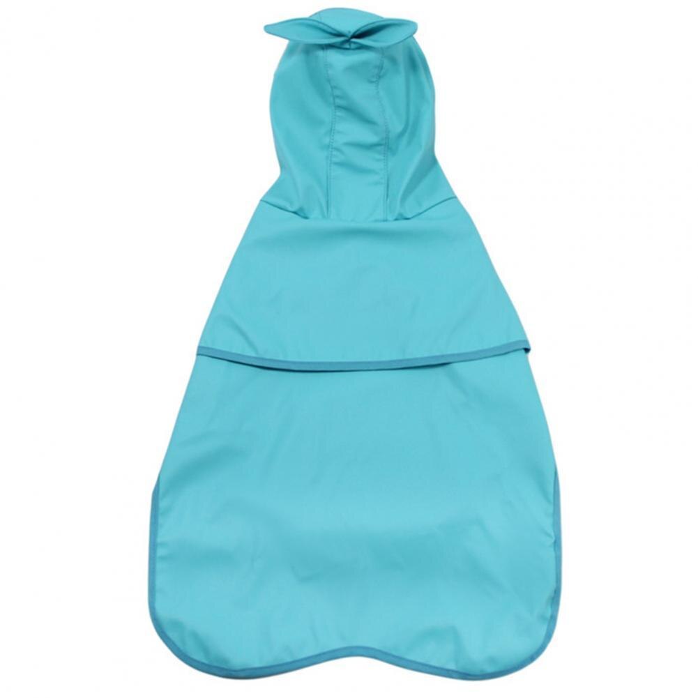 Huisdier Regenjas Transparante Rand Waterdicht Kunstleer Kleine Hond Outdoor Kleding Blauwe Hond Jas Voor Corgi Teddy: 3XL