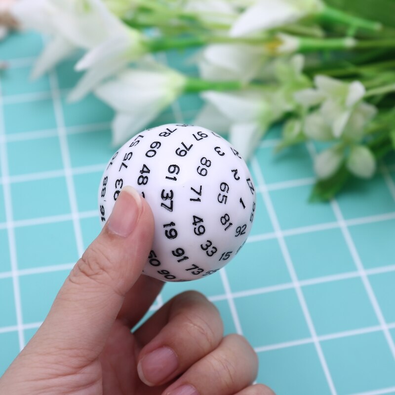 100 Sided Polyhedral Dice D100 Multi Sided Acrylic Dices for Table Board Role Playing Game Bar Pub Club Party