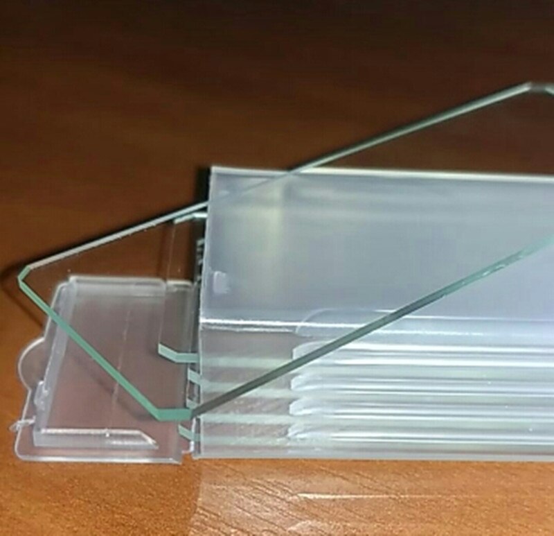 5 st återanvändbara biomikroskop av glas enstaka konkavt mikroskop blanka objektglas vetenskap biologiska objektglas för student