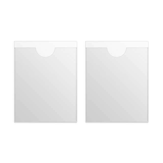 10PCS Self-Adhesive Plastic Pockets Holders Label Stickers Card Covers Badge Holders For Organizing Protection (7.2x10x0.05cm): Default Title
