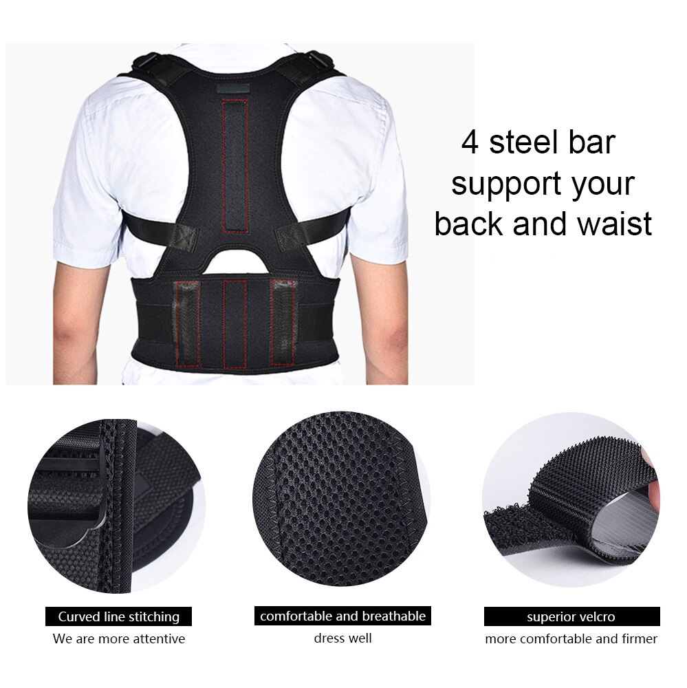 Taille En Terug Ondersteuning Riem Verstelbare Terug Houding Corrector Wervelkolom Terug Schouder Houding Correctie Taille Beschermen
