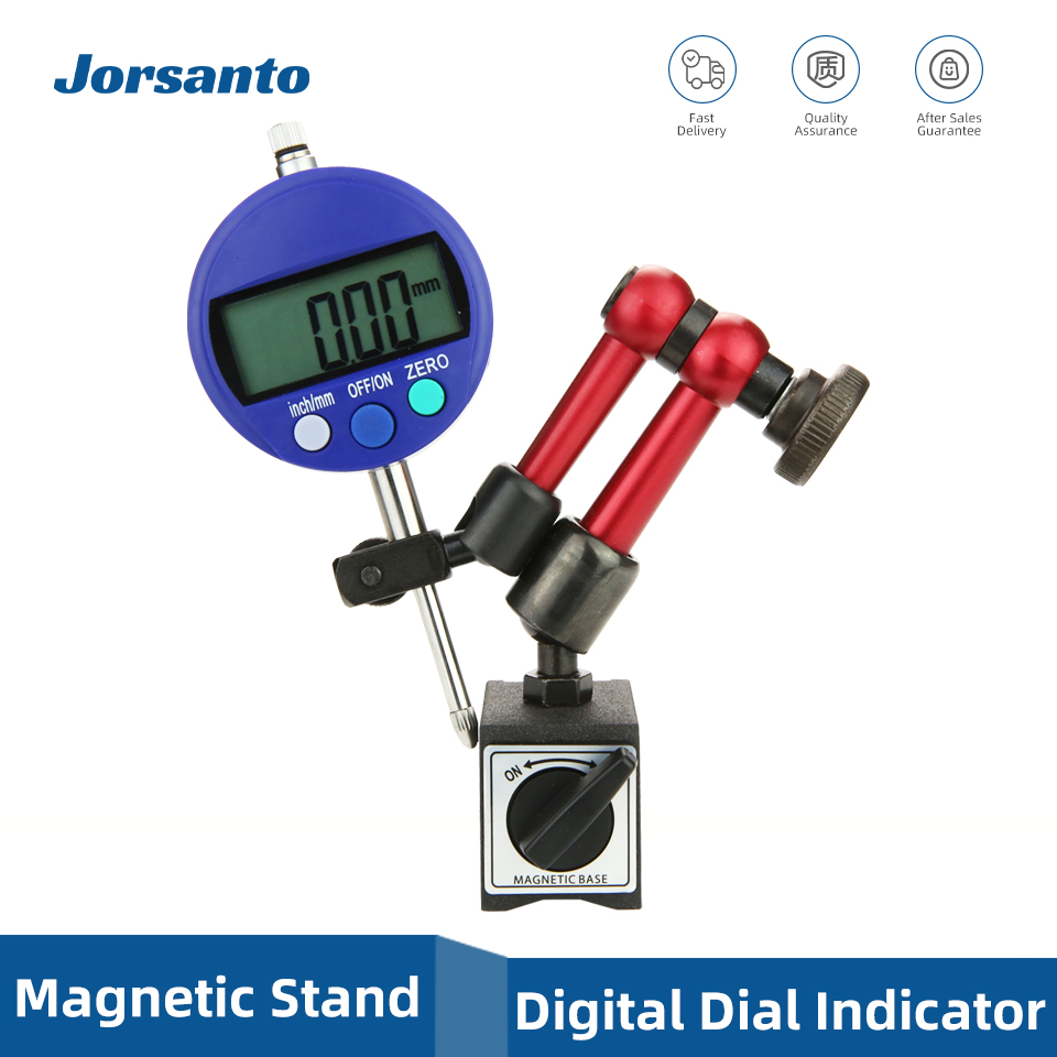 Digital Dial Indicator Magnetic Stand Base Dial Test Indicator Holder Bore Gauge Measurement Micrometer Measuring Probes Tools