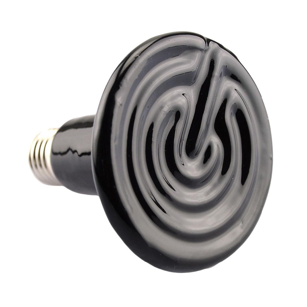 150W 220V Pet Black Infrared Heat Emitter Appliances Lamp for Reptile Light Brooder Coop Grow Incubator