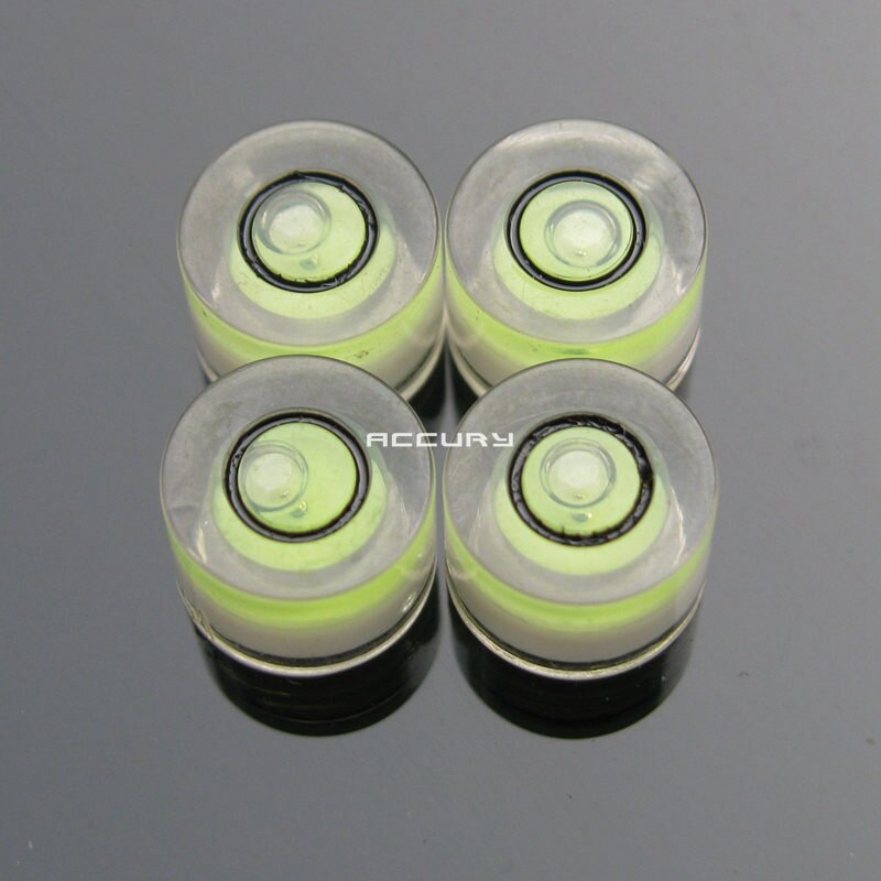 Inclinómetro de nivel de burbuja de precisión, 100 piezas, 8x5,5mm, medidor de nivel de agua, instrumento de medición de nivel