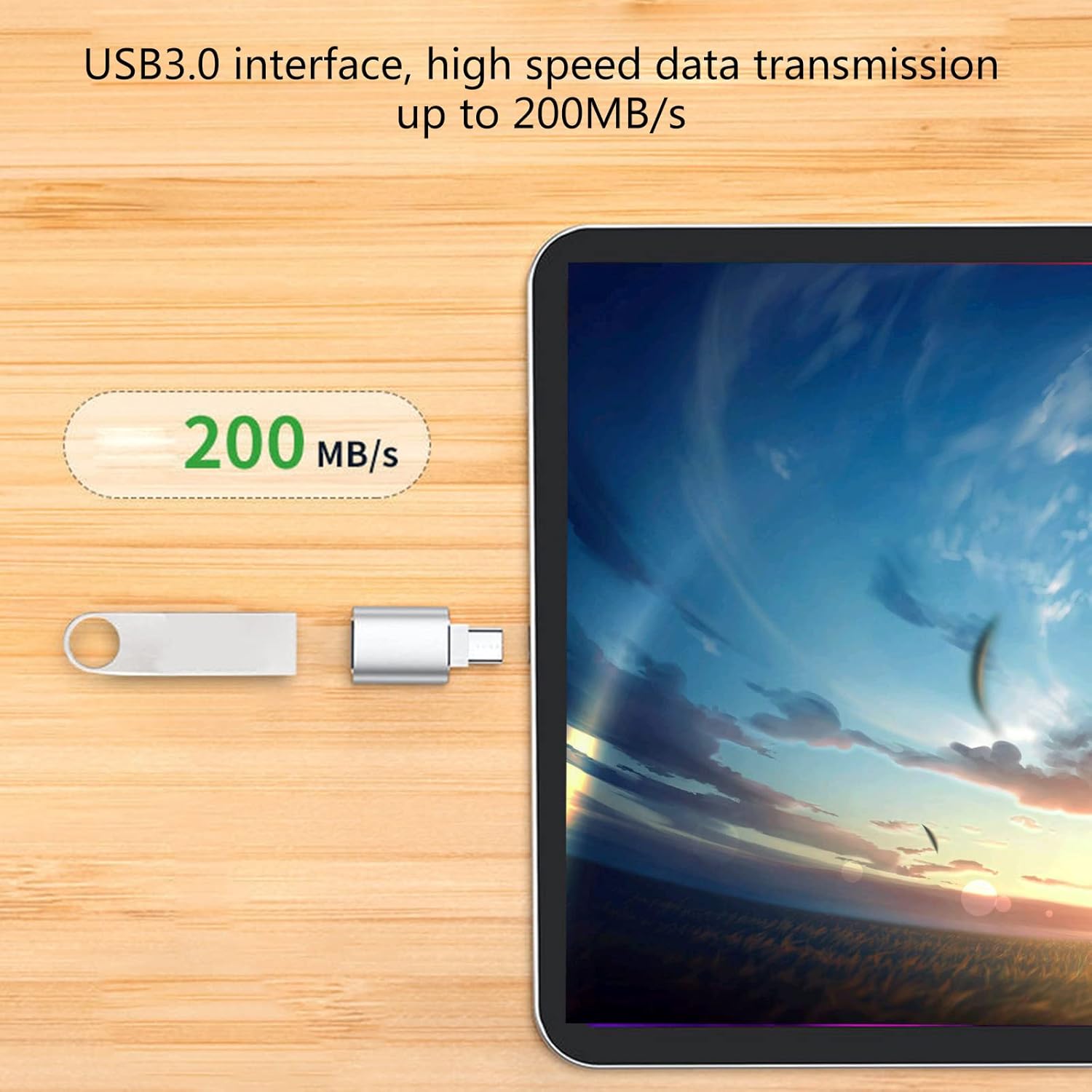 Adapter USB C, konwerter USB C na USB 3.0 typu C męski na USB A żeński złącze wtykowe OTG dla Mac Book iPad iPho