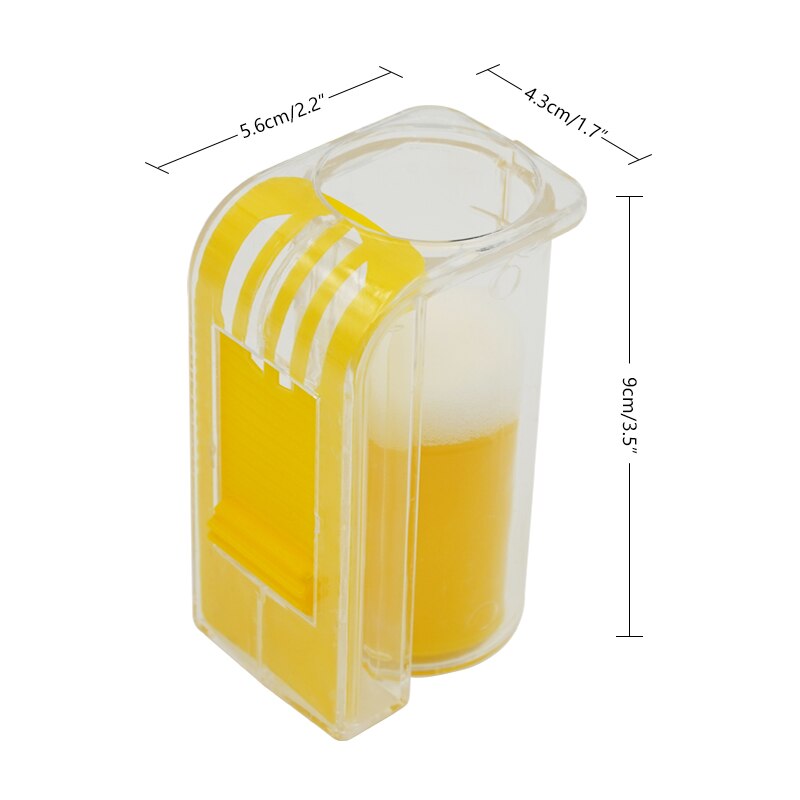 1 pz Ape regina marcatore bottiglia Ape marchio gabbia plastica una mano marcatura ricevitore con stantuffo peluche giardino apicoltura forniture: Grigio