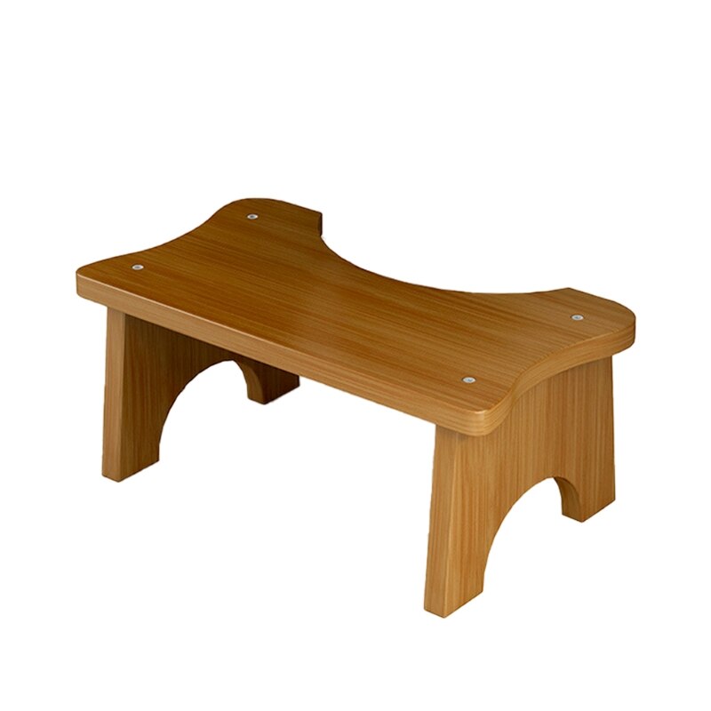 Tabouret Repose-pieds En Bambou – Beige – H38 L41 L31 – Occasion