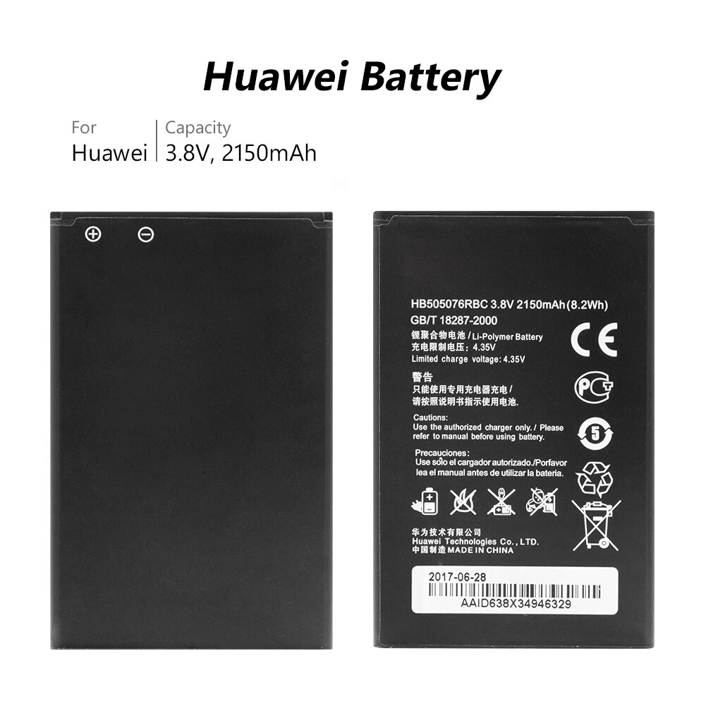 Ycdc suurikapasiteettinen litiumioni-litium-korvaava  hb505076 rbc-akku huawei  y3 ii lua -l21 lua -u22 lua -a22 lua -u02 lua -l02