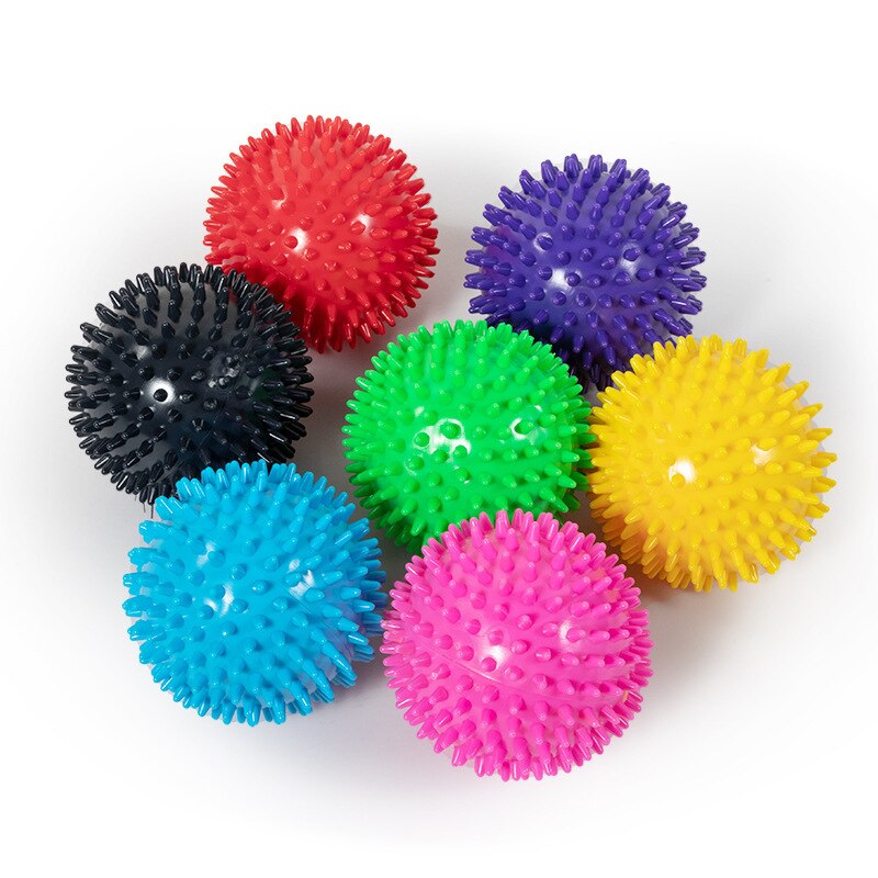 Pelota de masaje PVC de ejercicios suelas de mano PVC erizo sensorial agarre entrenamiento mano alivio de dolor en el pie bolas de 9cm