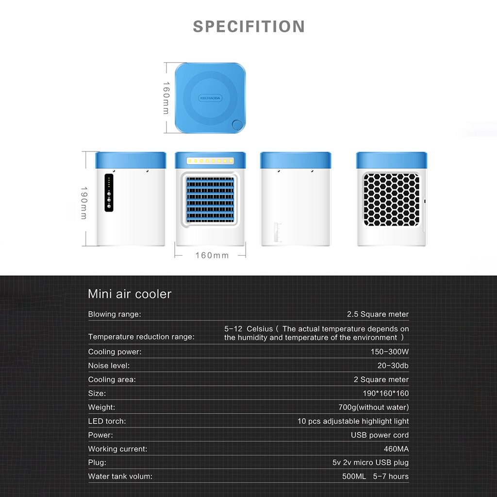 Mini Portable Air Conditioner Charging S9 Air Cooler Fans Home Refrigerator Cooler Air Conditioning Uk Plug Cooling Fan#gb40