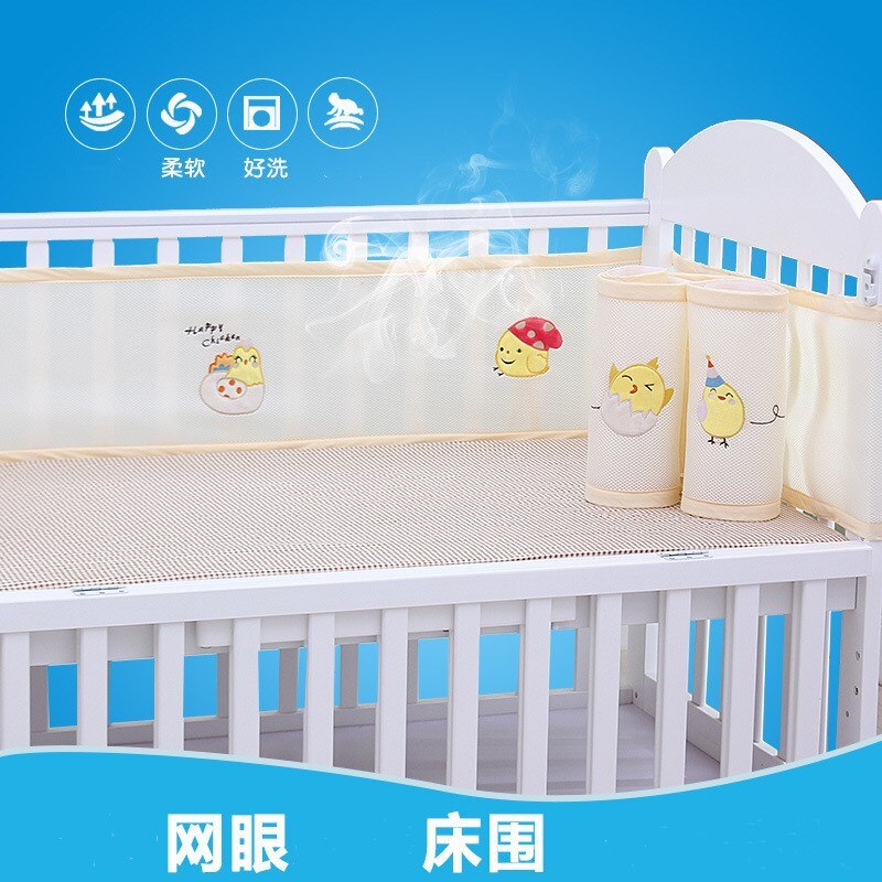 Four Seasons Universal Baby crib bumper Bed Surround Breathable Nets Summer Bedband Baby Bedding Kit