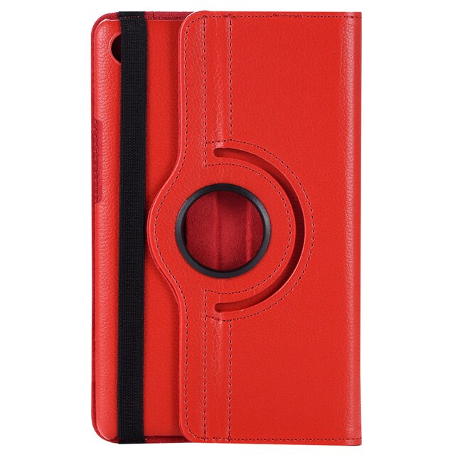 360 stopni obracanie etui do smartfona ze skóry ekologicznej do Samsung Galaxy Note 8.0 GT-N5100 GT-N5110 8.0 cal etui na Tablet + folia + długopis: red