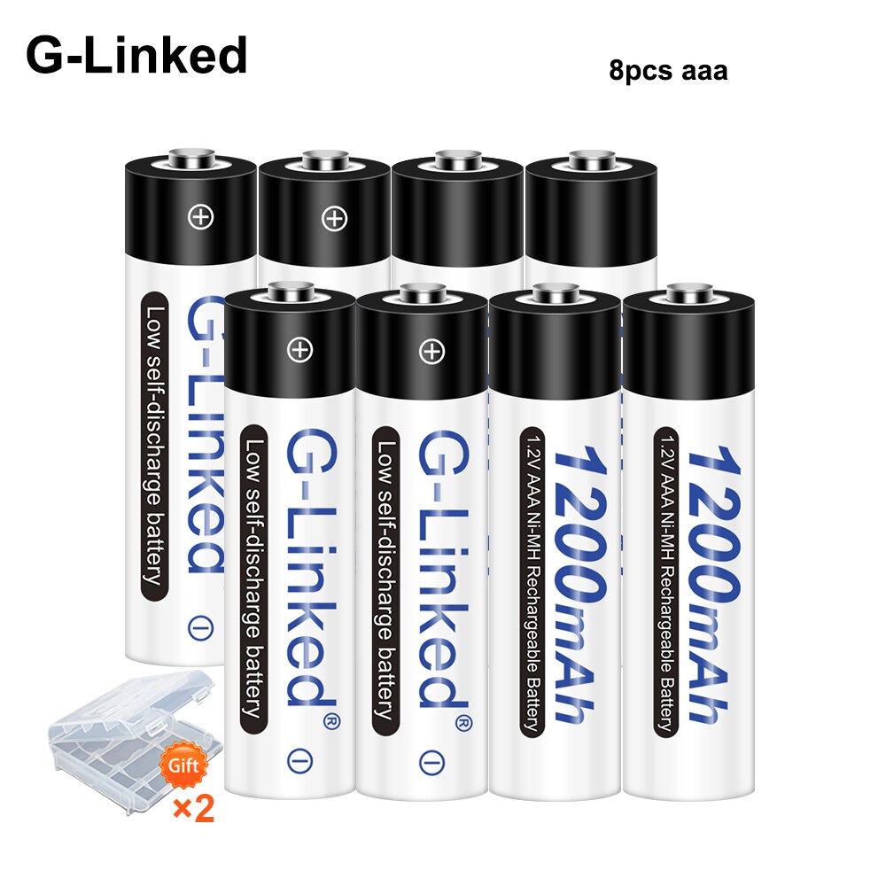 2/4/6/8/10/12PCS AAA Battery 3A 1.2V Ni-MH AAA Rechargeable Battery Batteries Low Self Discharging AAA Batteries 1200mAh: 8pcs aaa 1.2v