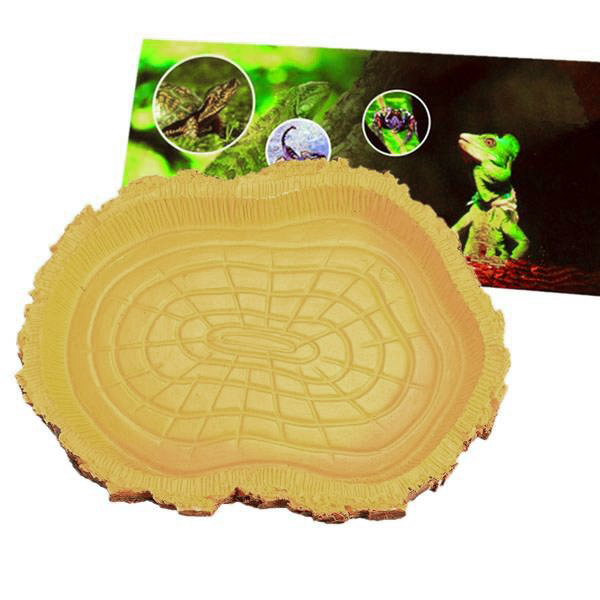 Reptile Tortoise Water Dish Food Tray Bowl Amphibians Gecko Snakes Lizard Tortoise Snake Plate Bath Bowl Feeding Tools