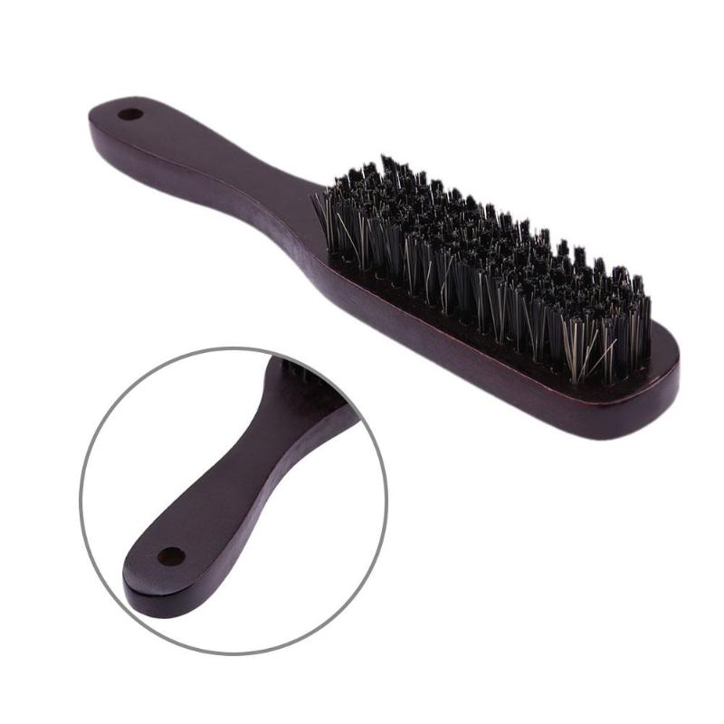 1pc antistatische baardborstels, massagekam van hout, baardborstel, beukenhouten handvat, haarborstel met zwijnenhaar, salon, kapper, haarverzorgingstool