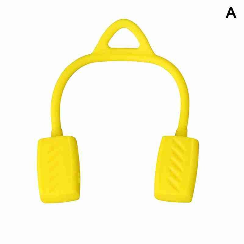 Offre Spéciale Mâchoire Exerciseur Musculaire Boules Mandibulaire Formateur de Gel De Silice De Alimentaire Mâchoire Cou Simulateur Ballon De Fitness De Toner: yellow