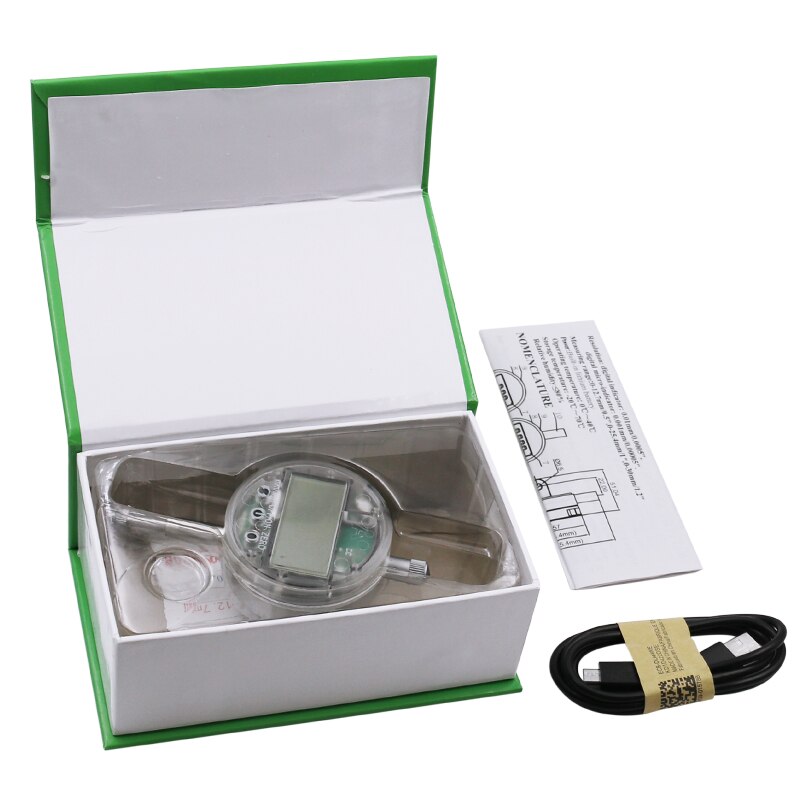 USB charging model 0-12.7mm high precision digital display dial indicator touch mechanical dial indicator