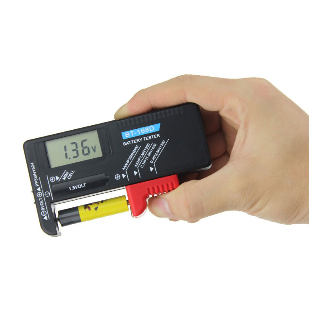BT-168D Digitale Batterij Capaciteit Tester Universele Batterij Volt Tester Voor Aa/Aaa 9V/1.5V Knoopcel batterij Leven Niveau Testers