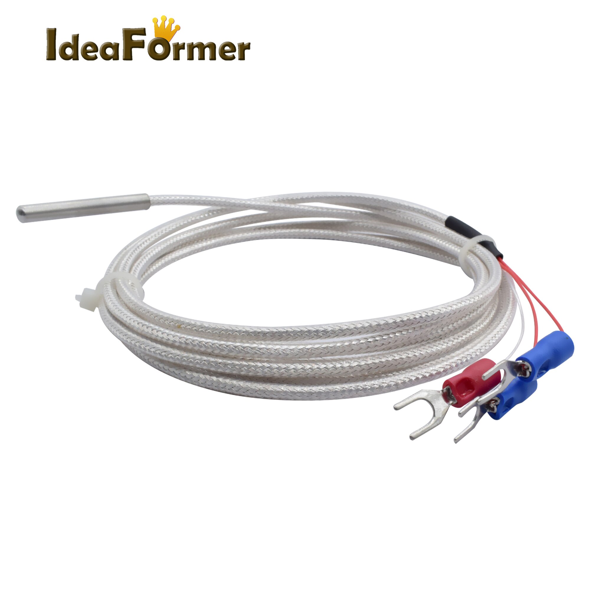 3d tulostin ultimaker 2 um2 pt100 lämpöpari anturi  m3 * 15/m4*30mm 2 metrin kaapeli lämpötilansäädin 3d tulostimen osat.