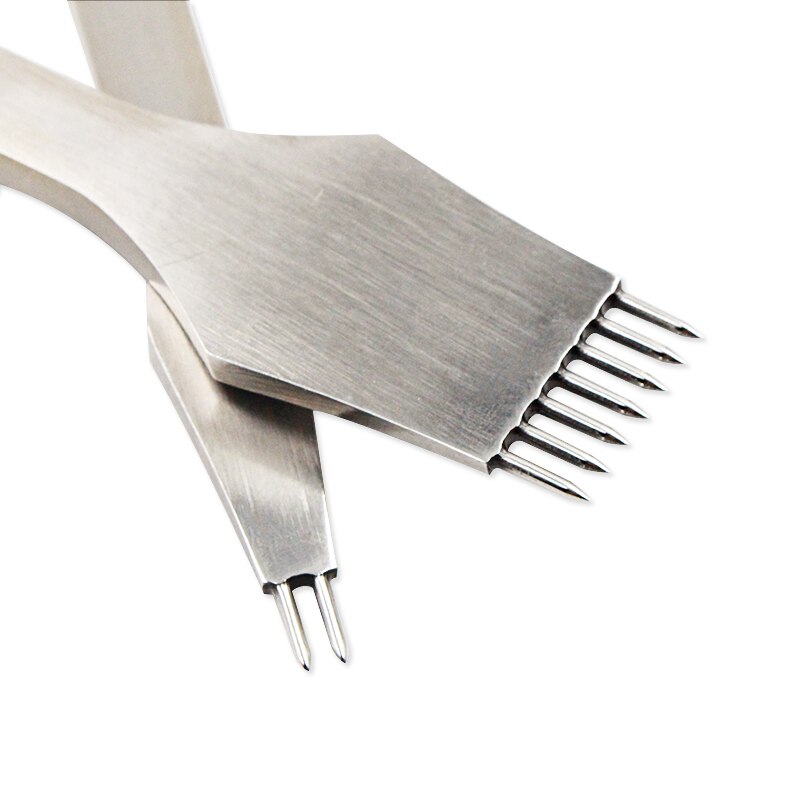 Herramienta de punzonado para manualidades de cuero, punzón, herramienta de costura de cuero, cincel de agujero circular de 3mm / 4mm / 5mm