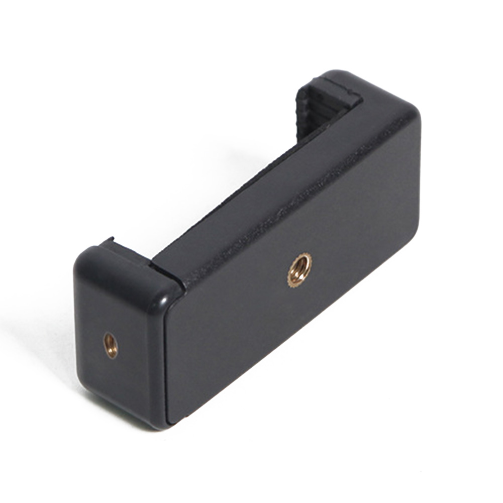 Telefonhållare montering stativ mikrofon stativfäste telefonfäste mobil cell stödklämma för alla smartphones: Vit