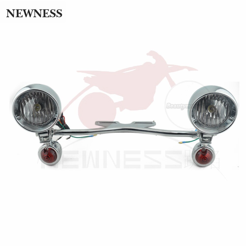 12V motocykl retro reflektory włączony kierunkowskaz światła przeciwmgielne lampy pomocnicze skuter motocykl dla Honda Harley Suzuki kawiarnia biegacz