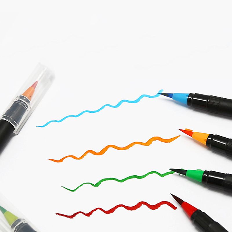 Watercolor Pen Soft Head Paint Brush Tap Water Pen Calligraphy Pens Comic Hand Drawing Brush 1pcs Random Color