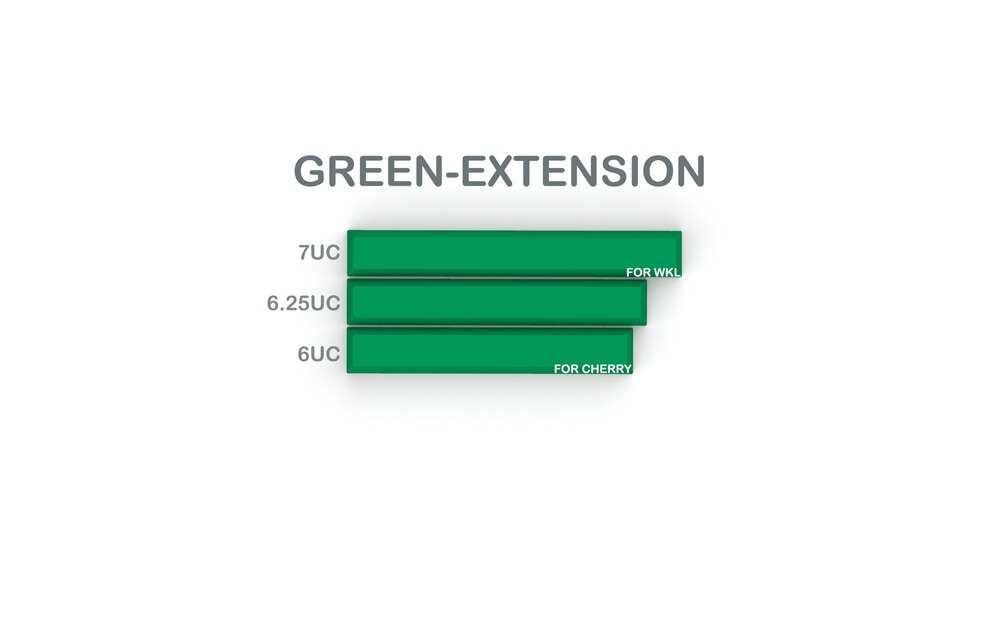 Domikey SA abs doubleshot keycap set Crisis SA profile for mx stem keyboard poker 87 104 gh60 xd64 xd68 xd84 xd96 xd75 xd87: SA Crisis Green EX