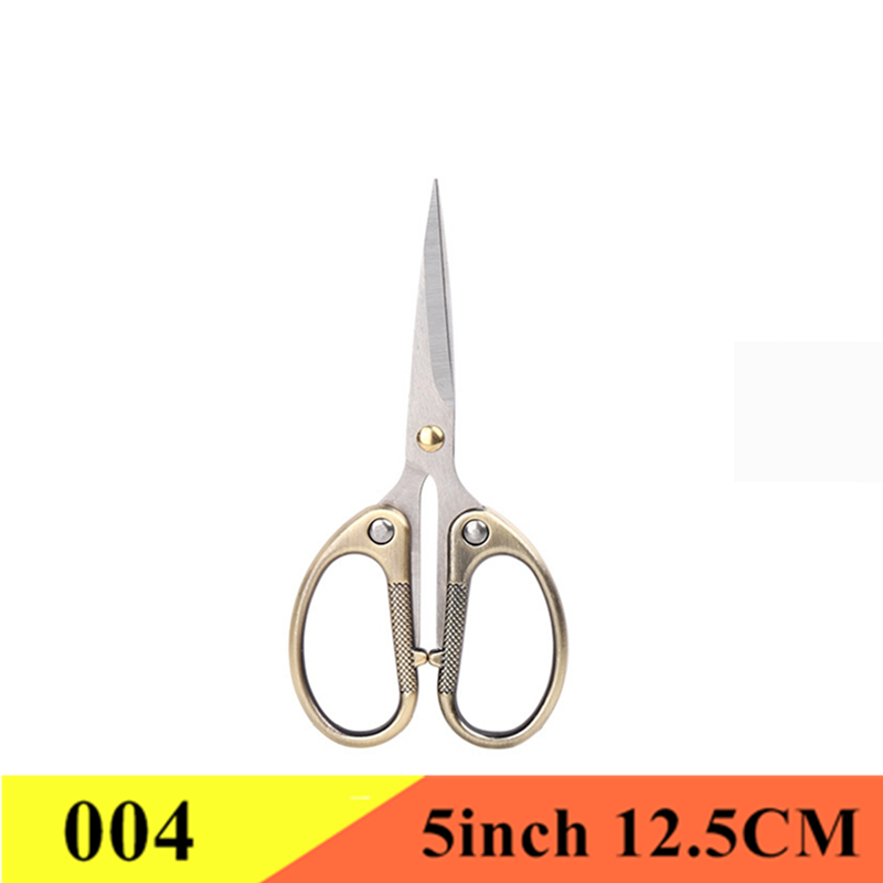 Vintage Scissors Fabric Cutter Tailor&#39;s Scissors Tailor Needlework Sewing Embroidery Office Scissors Stationery DIY Tools Shears: 004 Bronze 5inch
