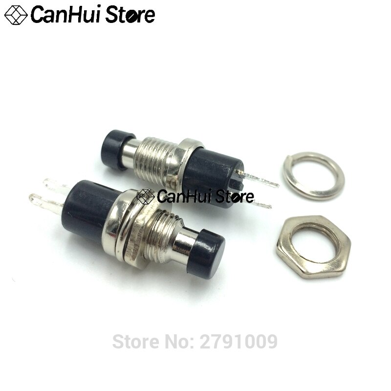 10Pcs PBS-110 -111 7MM Momentary Push Button Switch Press The Reset Switch ON OFF Button Micro Switch Normally Open closed NO/NC