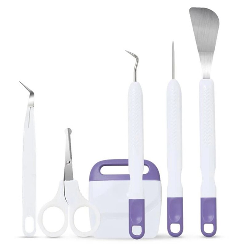 DIY Craft Vinyl Weeding Tools Set Cardstock Crafting Basic Tools Kit For Cricut Maker Silhouette/Oracal Vinyl: Lavender