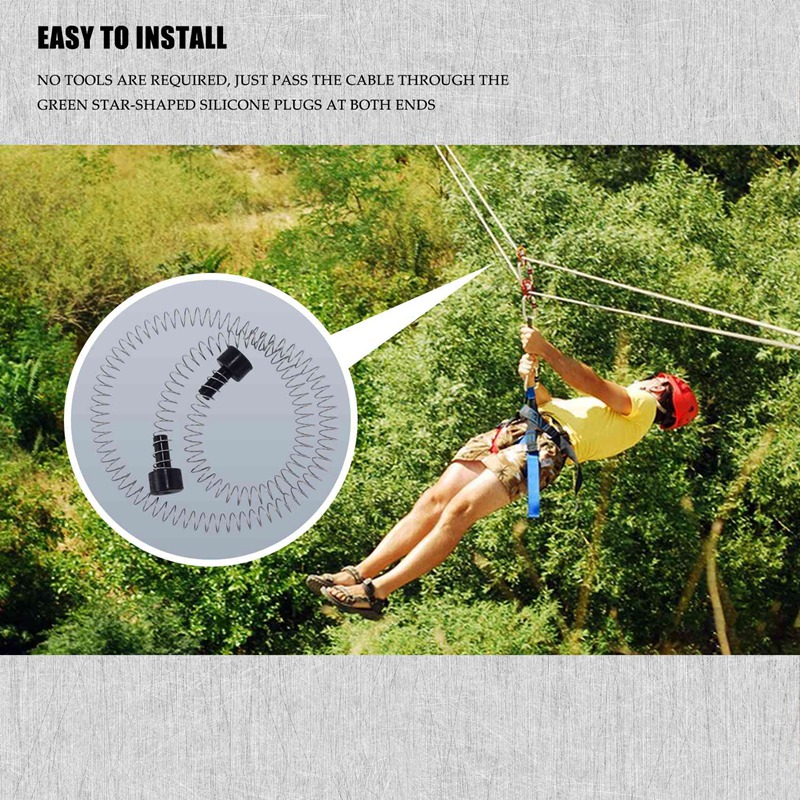 Nowy hamulec sprężynowy 165cm sprężynowy hamulec sprężynowy park linowy ze stali nierdzewnej o dużej wytrzymałości na Zipline hamulec sprężynowy reduktor prędkości sprężynowy hamulec