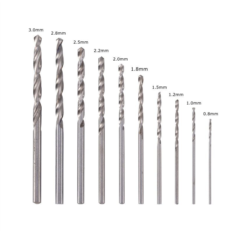 Metal Hand Drill Jewelry Tool Equipments UV Resin Silicone Mold Wood Working Tools and 0.8mm-3.0mm High Speed Steel Drill Screw