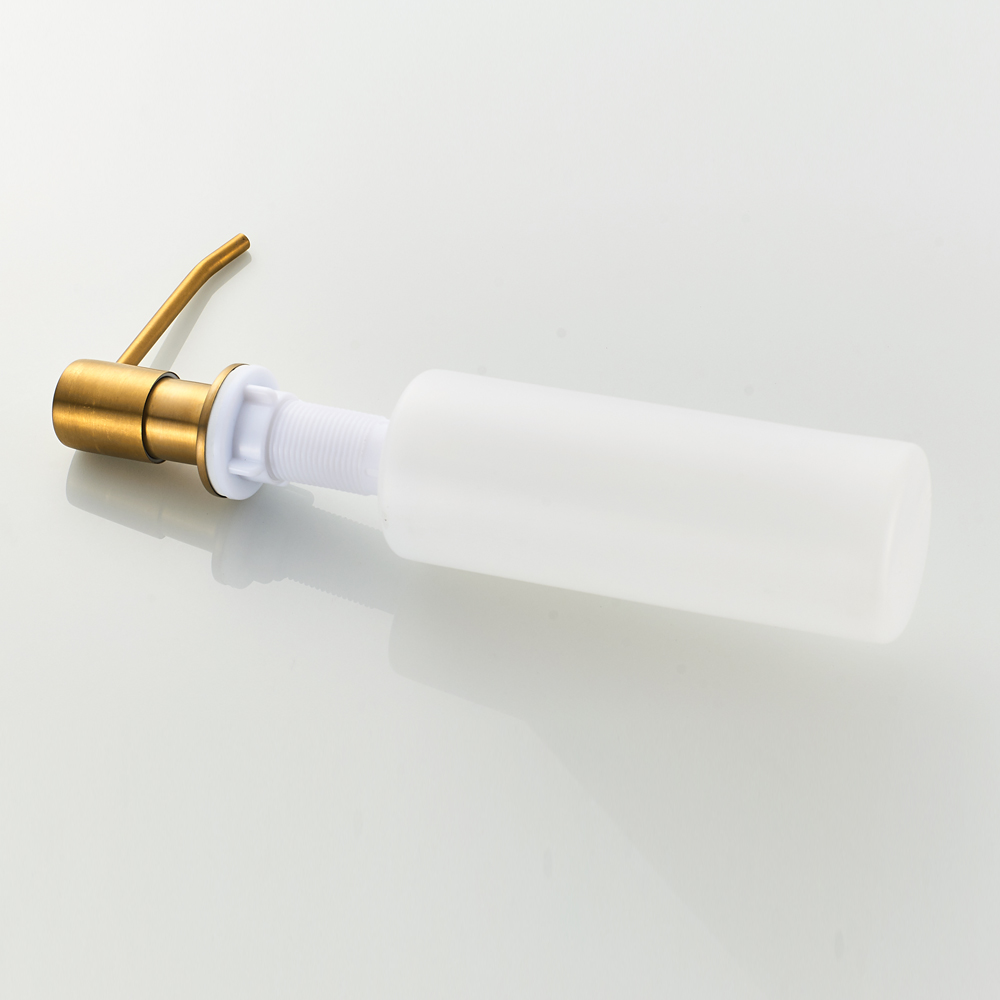 304 Stainless Steel Head Detergent Bottle Liquid Soap Dispenser Brushed Gold Hand Sanitizer Shampoo Dispenser Plastic Bottle