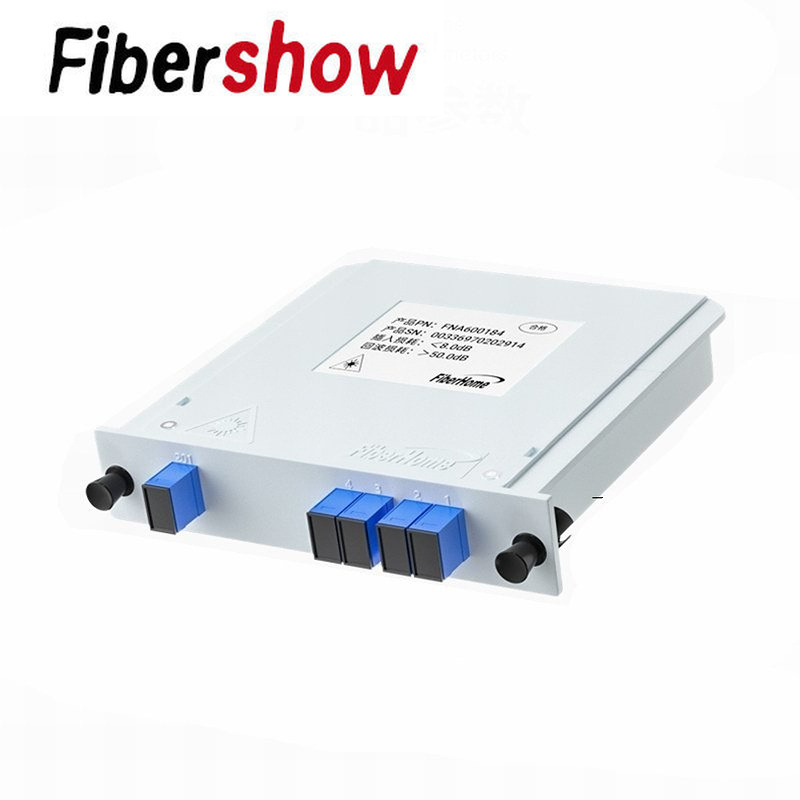 Optical Fiber Splitter FTTH PLC Splitter Box 1-2 1-4 1-8 1-16 SC UPC/APC Cassette Plug-in Type Planar Waveguide Optical
