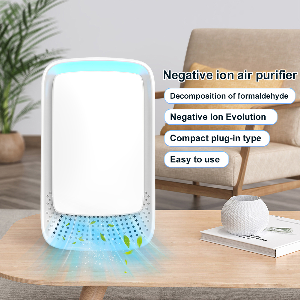 Negatieve ionen luchtreiniger Draagbare filterloze luchtreiniger Stille luchtverfrisser Mini luchtreiniger voor thuis keuken slaapkamer toilet