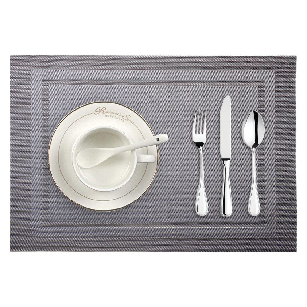 Tafel diner Placemat Geweven antislip PVC Isolatie Placemat Wasbaar Tafel Matten Voor Keuken d90808