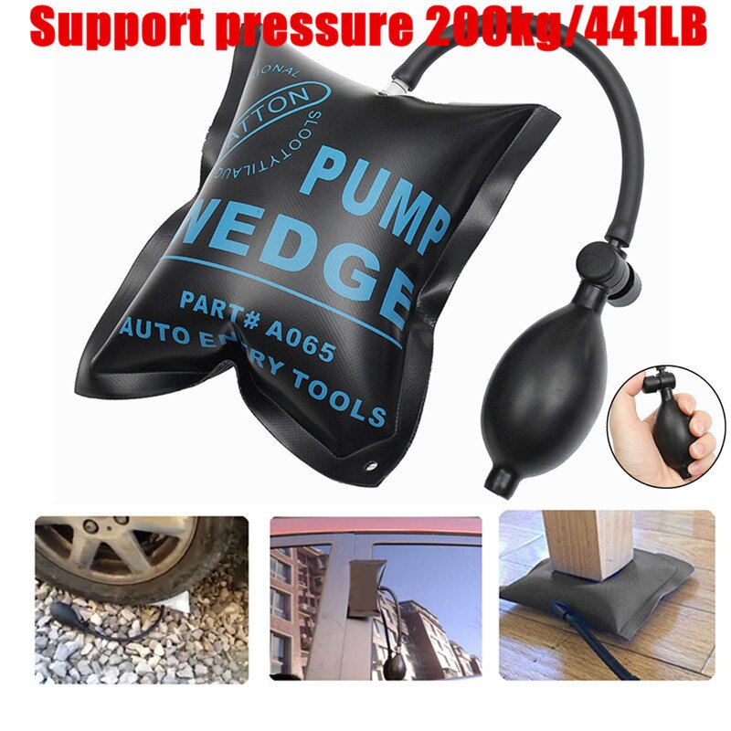 Car Air Pump Wedge Inflatable Pad Auto Door Window Entry Tool Opener Alignment